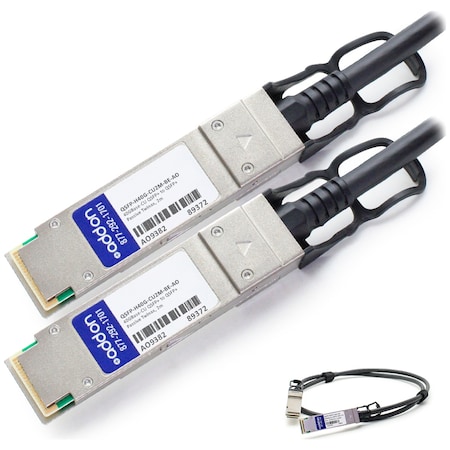 AddOn QSFP-H40G-CU2M-BE-AO Cisco QSFP-H40G-CU2M-BE Compatible TAA Compliant 40GBase-CU QSFP+ to QSFP+ Direct Attach Cable (Passive Twinax, 2m)